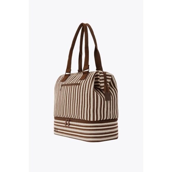 NWT Beis Mini Weekender in Maple Stripe - Picture 7 of 11